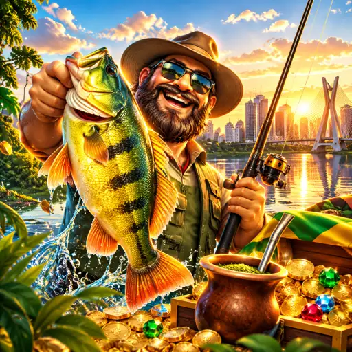 Card do slot Big Bass Bonanza com tema de pesca