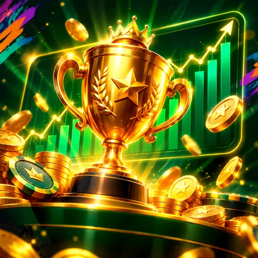 Gráfico simples explicando o que significa RTP de 96,5% e volatilidade alta em slots