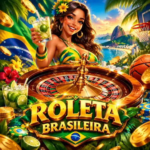 Dealer brasileira apresentando a mesa de roleta ao vivo em estúdio